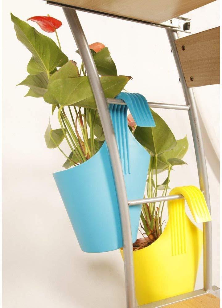 Plastic Hanging Planter Pot, Multicolour