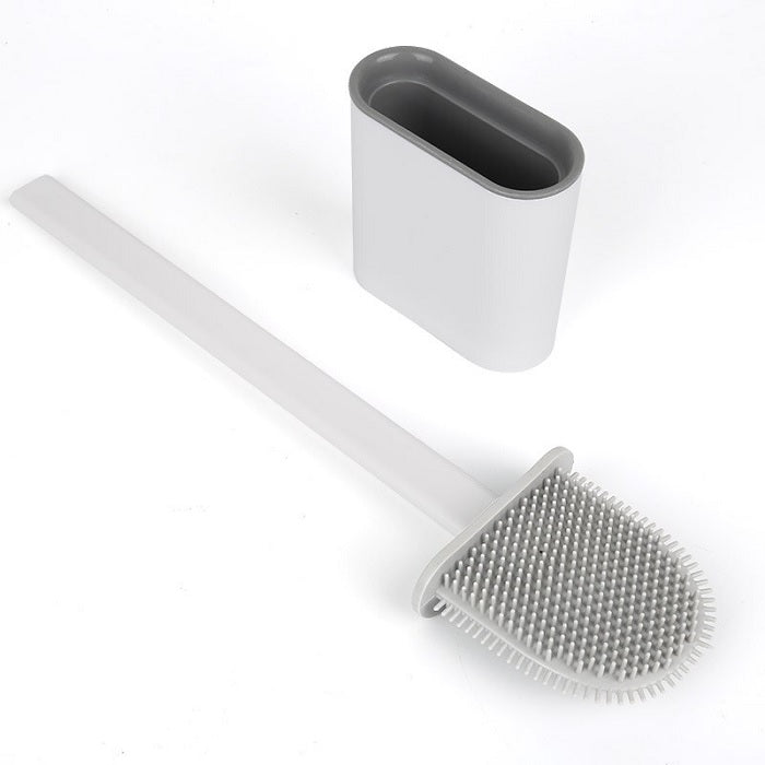 Silicone Flex Toilet Brush With Holder