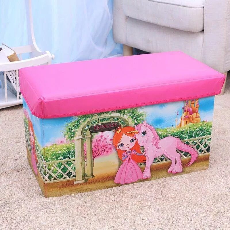 Children Storage Box Cum Sitting Stool ( Unicorn )