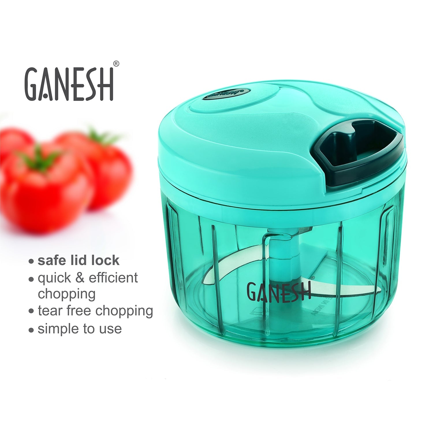 Ganesh Quick Vegetable Chopper  (1 Unit Chopper)(725 Ml)