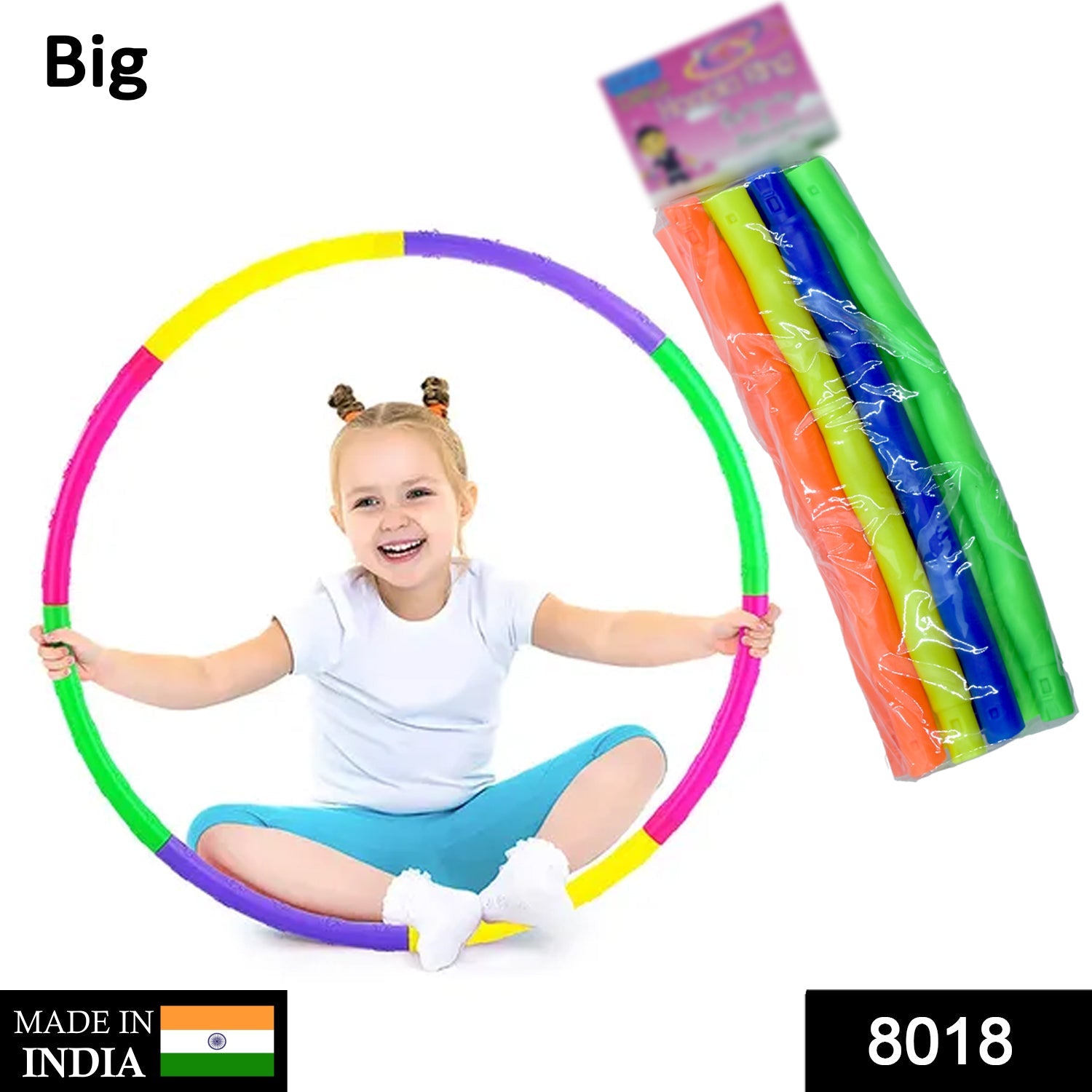 Hoops Hula Interlocking Exercise Ring for Fitness with Dia Meter Boys Girls and Adults