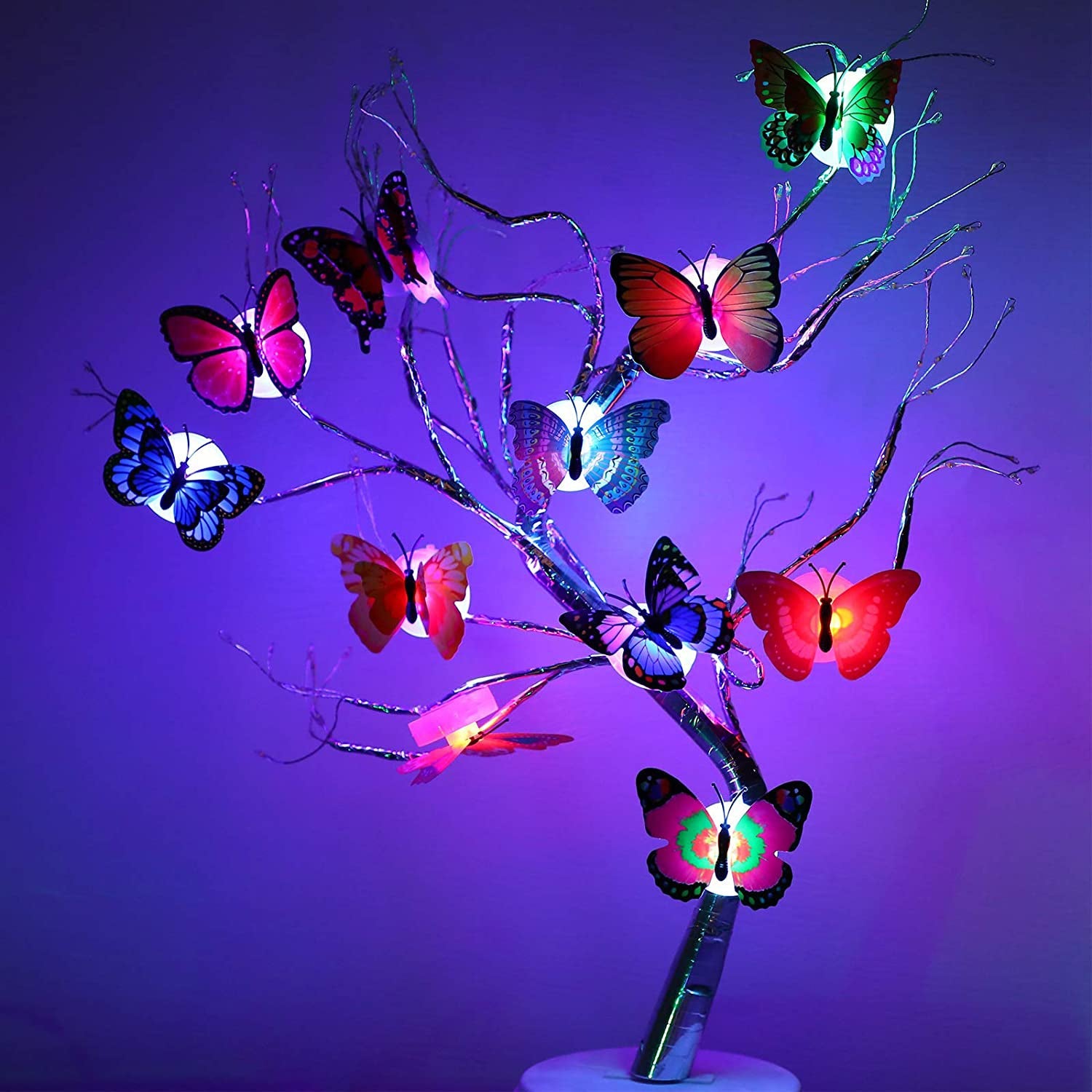 6278 The Butterfly 3D Night Lamp Comes with 3D Illusion Design Suitable for Drawing Room, Lobby.