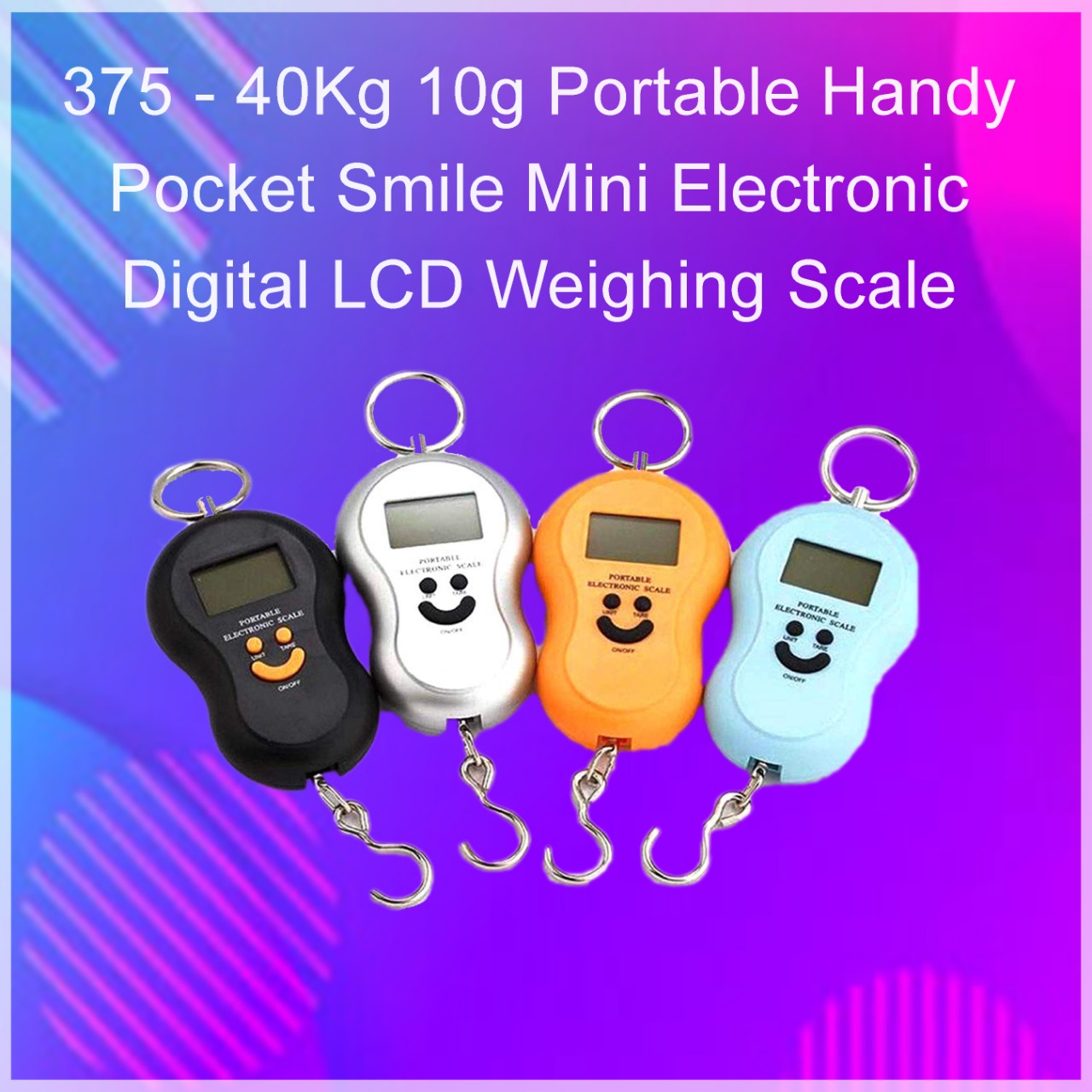 1pc Portable Handheld Electronic Scale, Simple Plastic Smile Design Weighing  Scale For Home