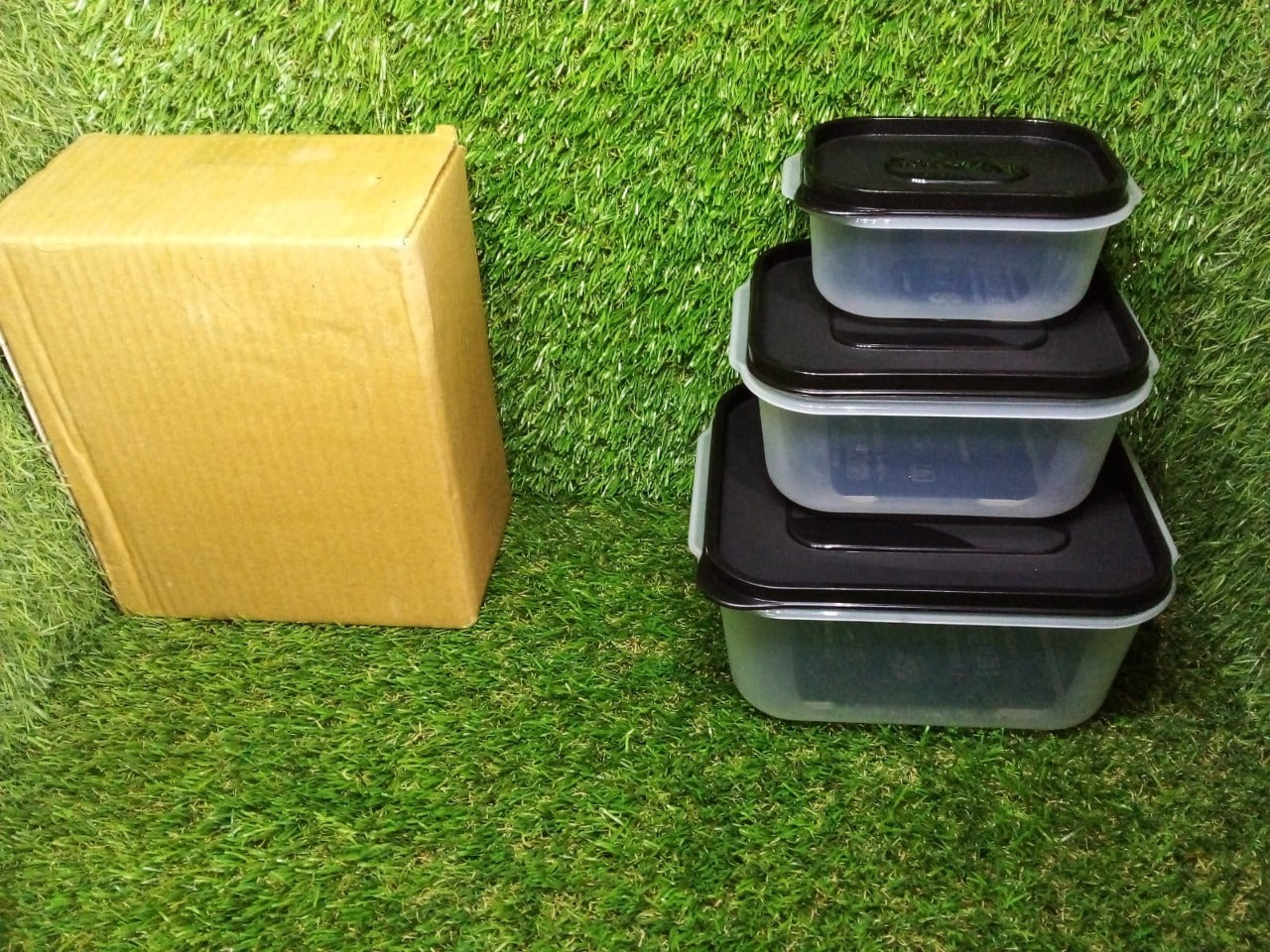 3 Pc Square Container used by various types of peoples for storing their types of stuffs and all purposes.