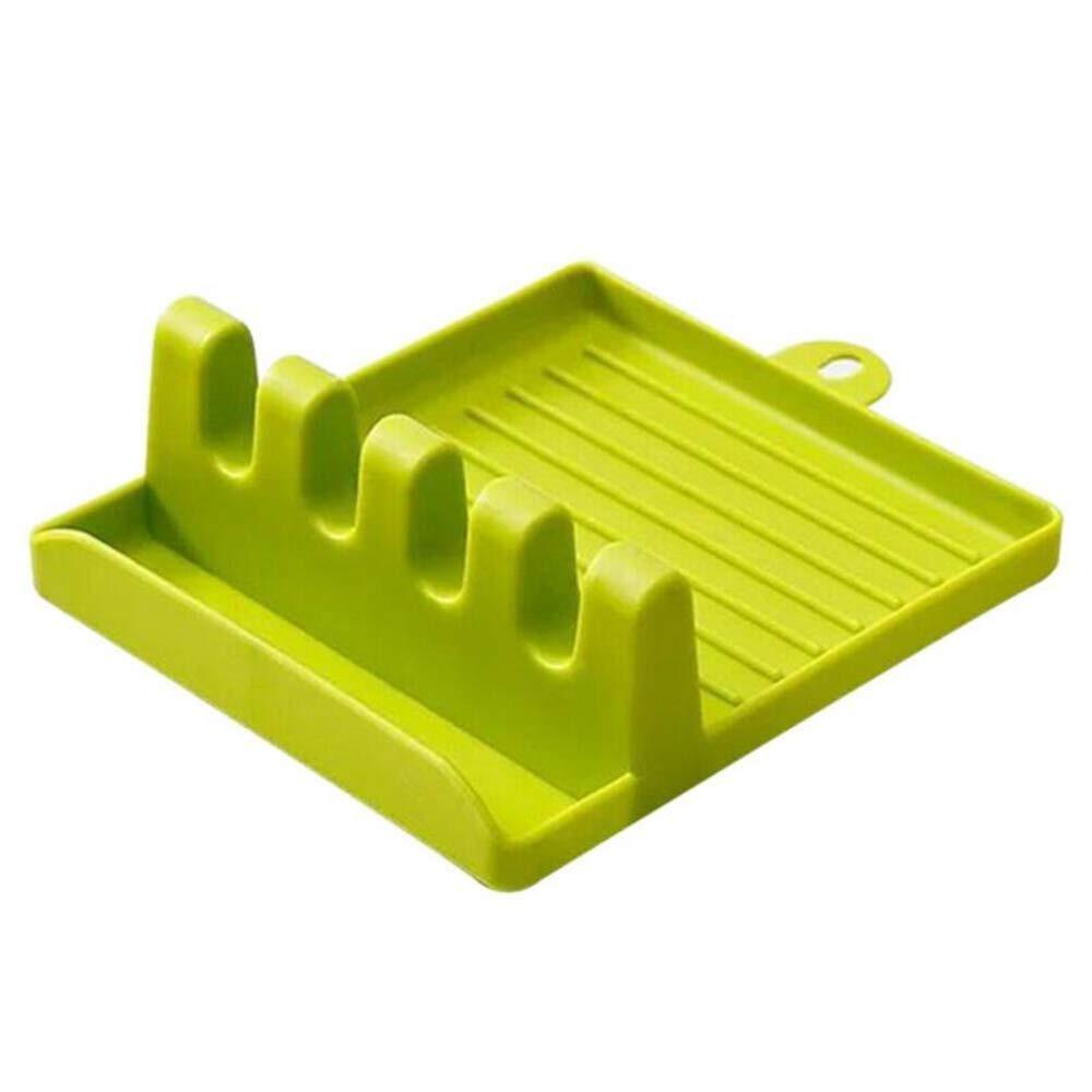 Multi-Functional Spatula Holder/Rest for Kitchen Utensils (Parrot colour)