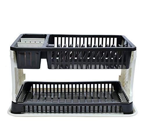 Kitchen Organizer Rack with Water Storing Tray/Dish Rack