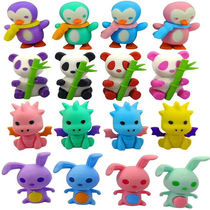 Cute Cartoon Shape Eraser Set