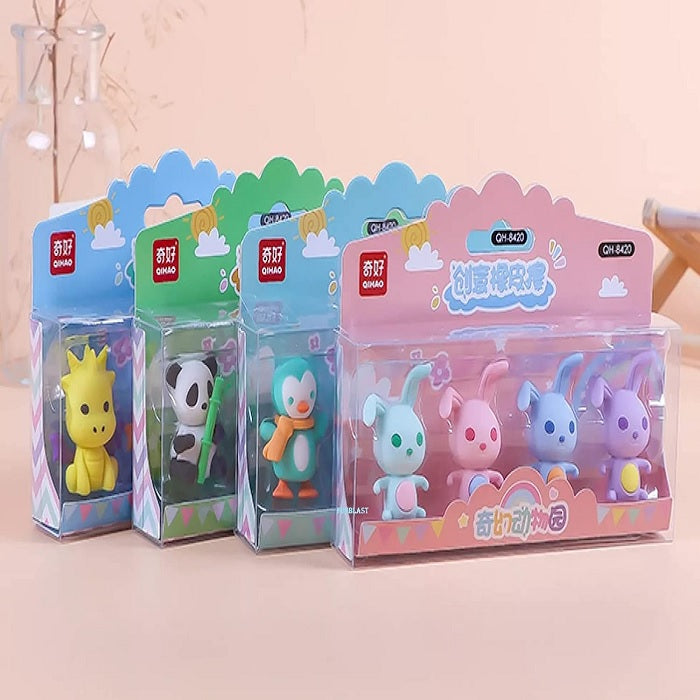 Cute Cartoon Shape Eraser Set