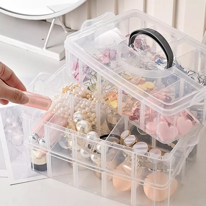 3 Layer 30 Grid Storage Box (Random Color)