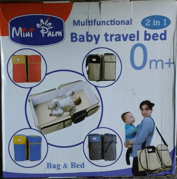 Multi Functional 2 In 1 Baby Travel Bed (Random Color)