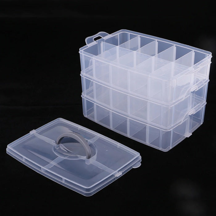 3 Layer 30 Grid Storage Box (Random Color)