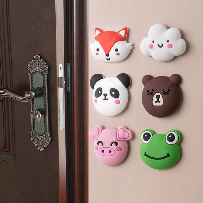 4 Pcs Cartoon Silicone Door Stopper New Design (Random)