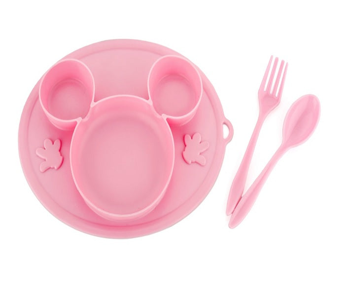 Mickey Mouse Plate With Spoon