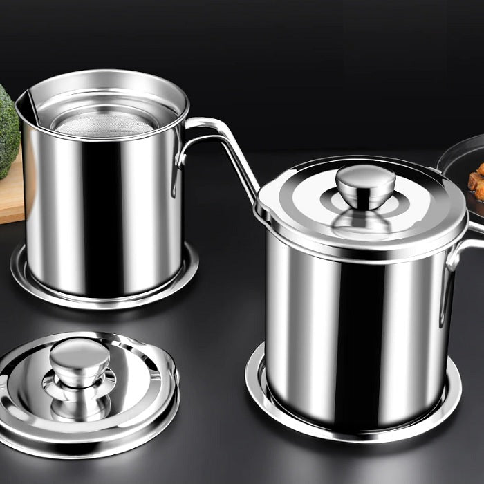 Stainless steel Oil Pot 1.7 Ltr