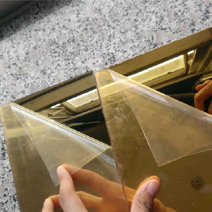 16 Pcs Golden Plastic Mirror