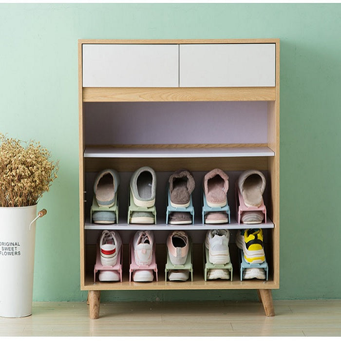 PP Simple Folding Cabinet Shoe Storage Rack