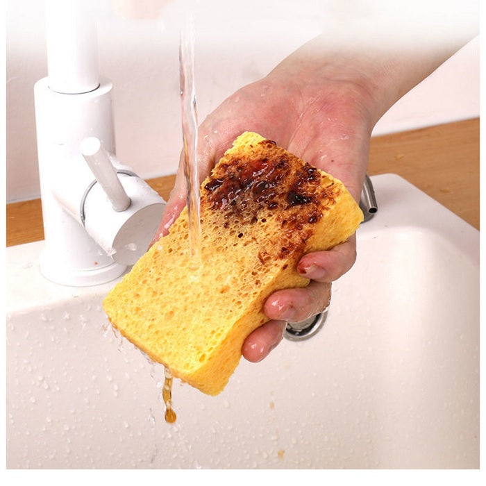 Multiuse Wood Pulp Kitchen Cleaning Sponge (Heavy) Pack of 3