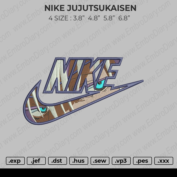 Nike Jujutsu kaisen Embroidery – embroiderystores