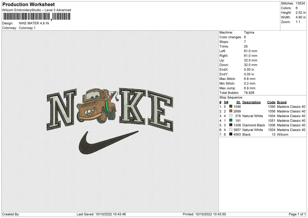 NIKE MATER Embroidery – embroiderystores