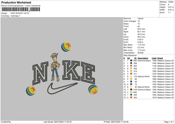 Nike Woody Embroidery – embroiderystores