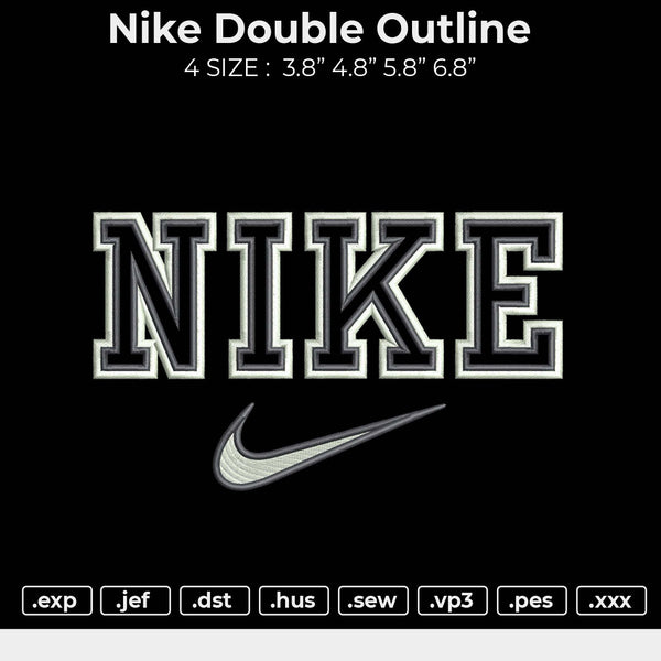 Nike Double Outline Embroidery – embroiderystores