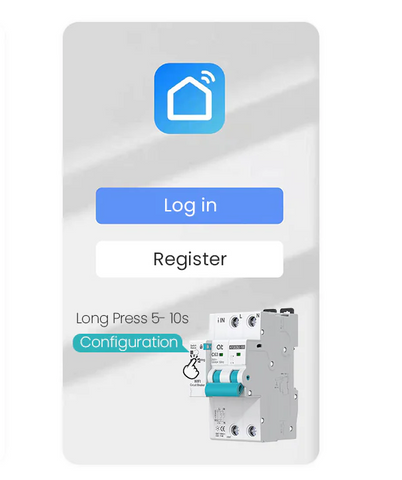 Setting up the smart circuit breaker through the accompanying app