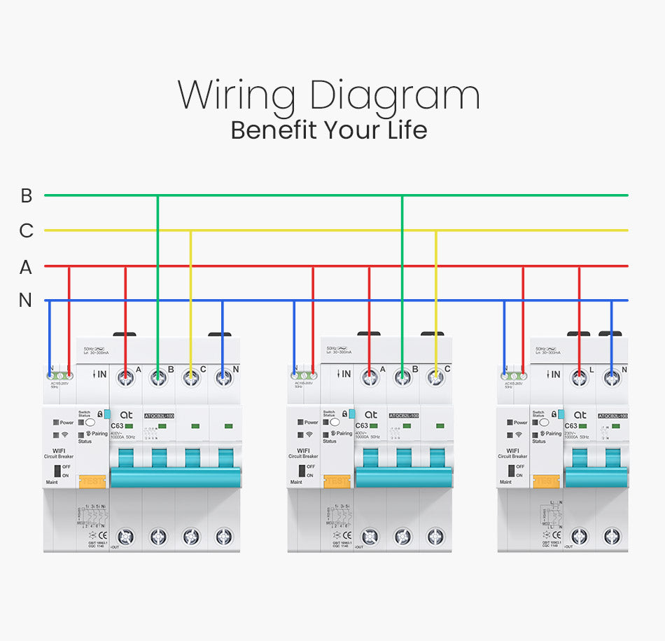 Smart Circuit Breaker wiring diagram