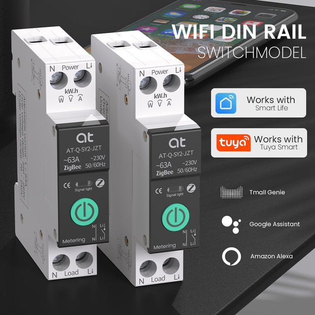 16A sans Compteur-Tuya Zigbee-Disjoncteur WiFi Intelligent avec Mesure,  1P,Rail DIN pour Maison Intelligente, - Cdiscount Bricolage