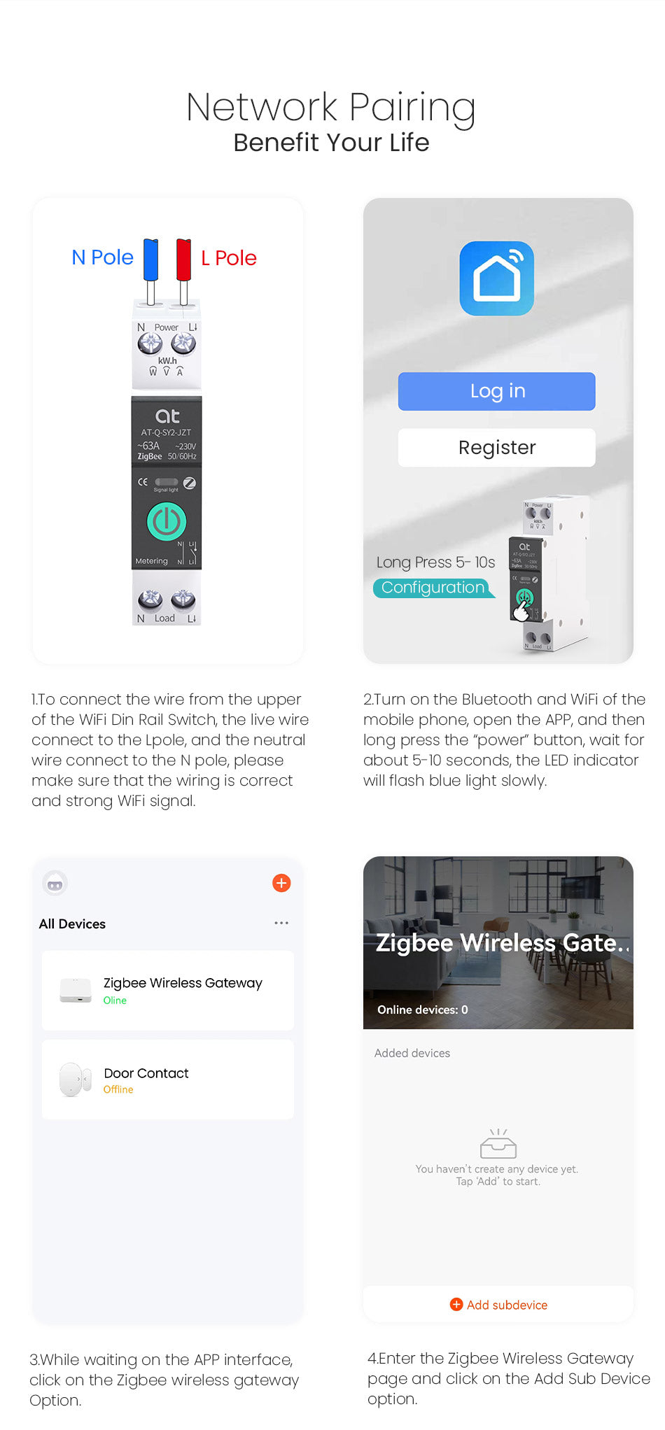 ZigBee Smart Relay network pairing