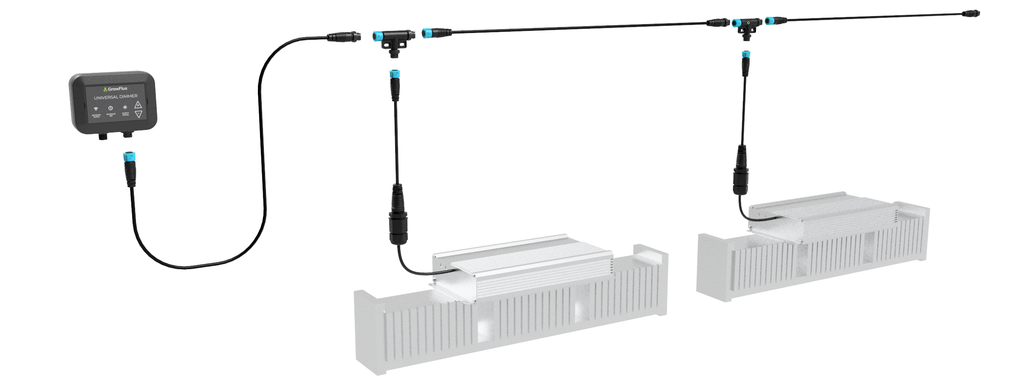GrowFlux Universal Dimmer Screw Terminal Adapter Cable