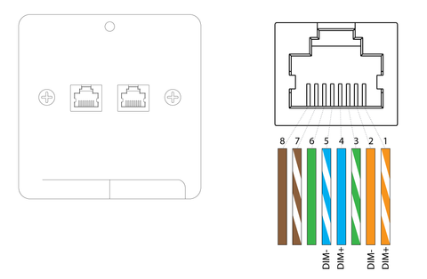 NextLight RJ45 dimming pinout