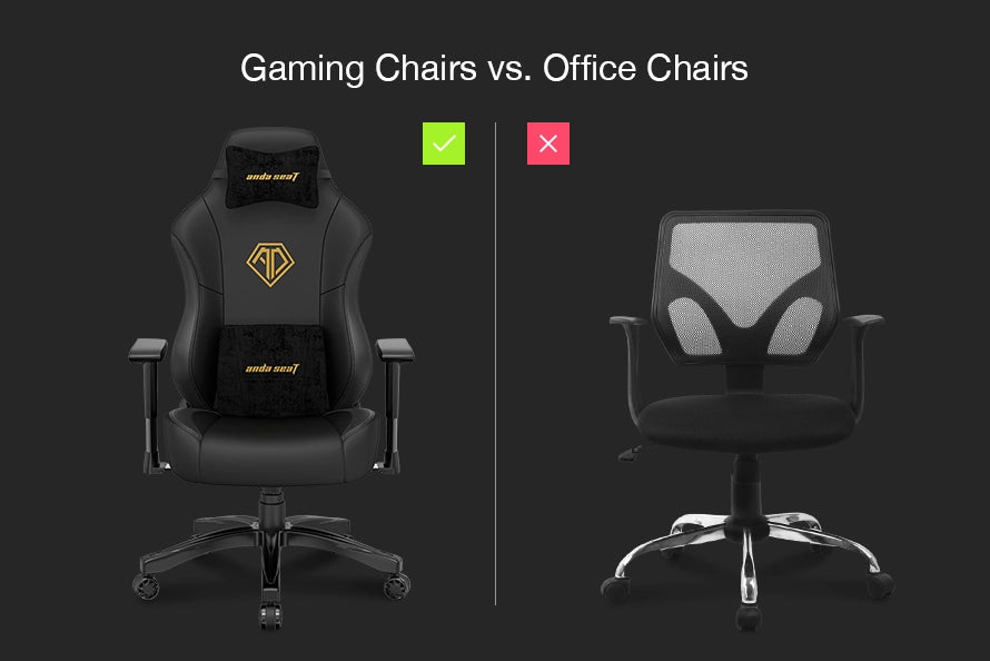 gaming chairs vs. office chairs