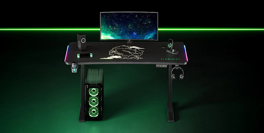 flyquest edition gaming desk 