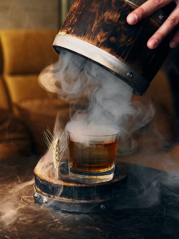 Old fashioned smokey cocktail