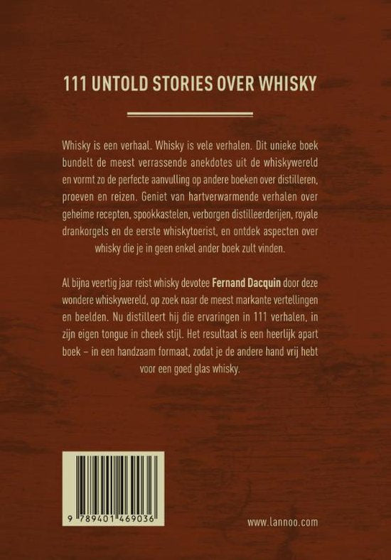 Glad Monteur optocht Fernand Dacquin Het whisky boek | Braadbaas.nl