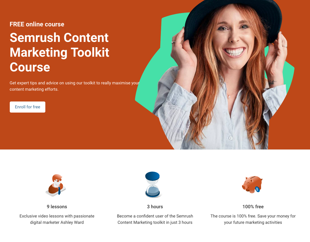 Content Marketing Course by Semrush