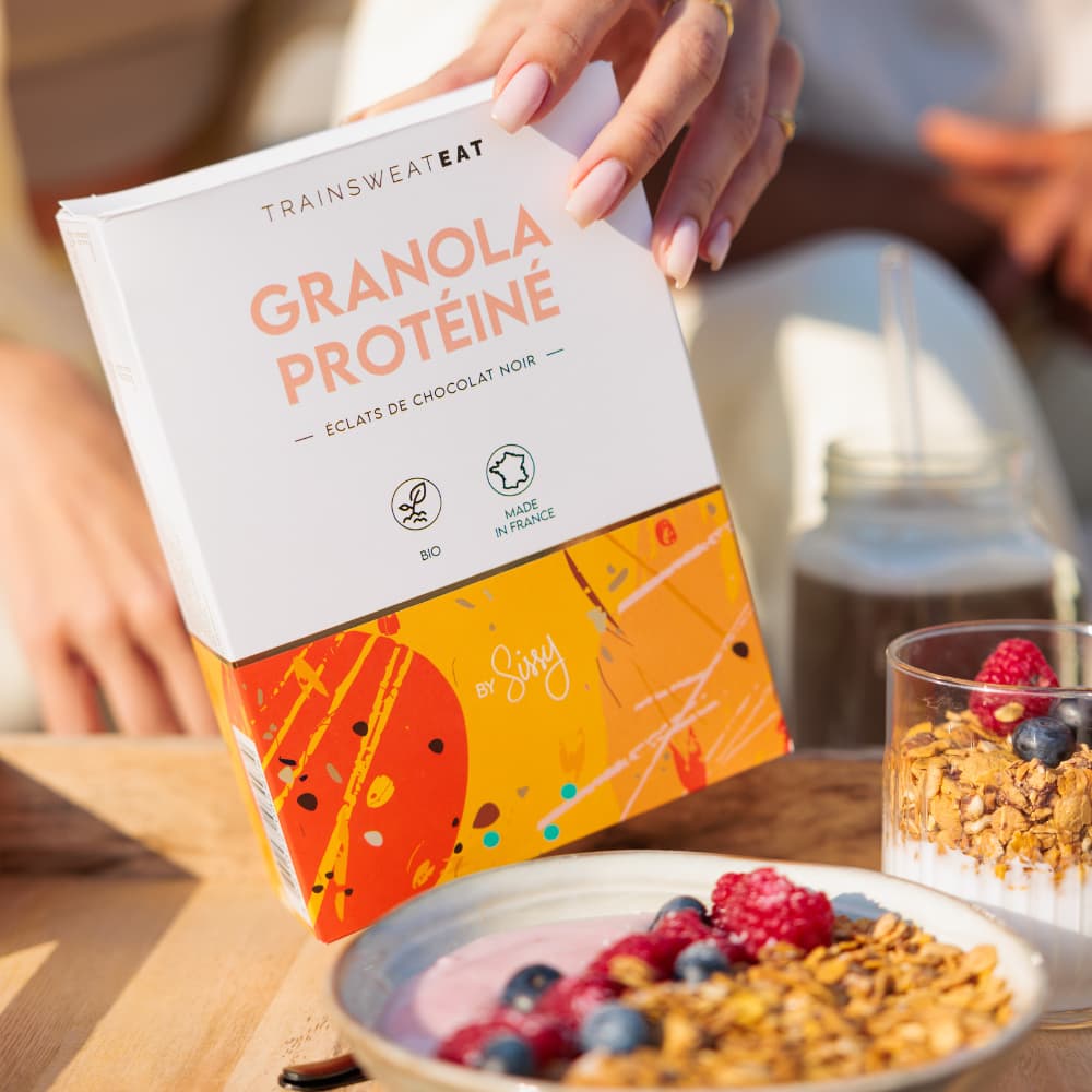 Petit déjeuner avec Granola protéiné