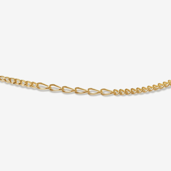Solid 14K Gold Genesis Ornate Curb Chain Necklace | Fine Jewelry