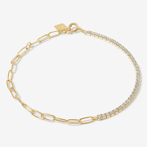 Gold Peter Tennis Bracelet | Adorn Luxe | Adornmonde