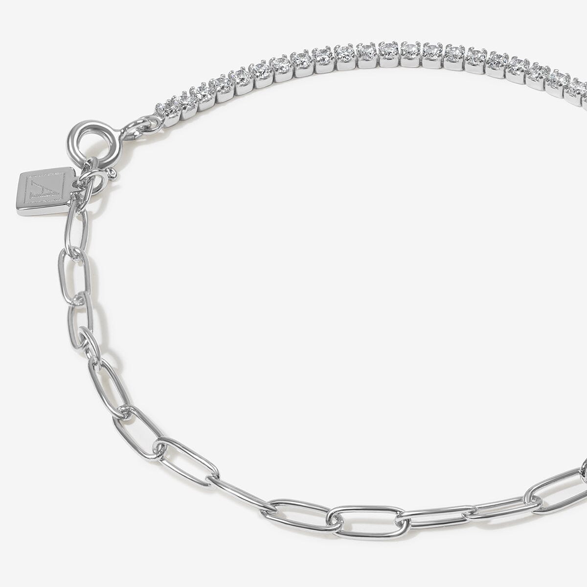 Silver Peter Tennis Bracelet | Adorn Luxe | Adornmonde