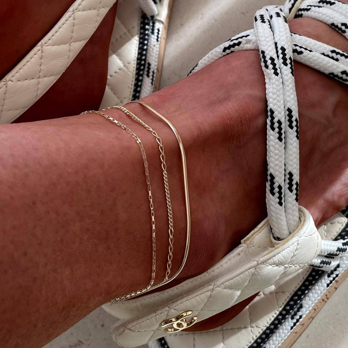 Adornmonde Fine Bowen Anklet