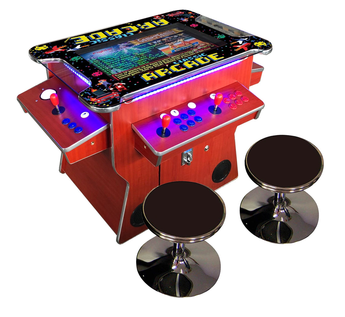 Abvideo Arcades Cocktail Arcade Machine 3505 Tilt Up Wood Retro Wood N