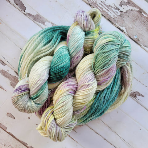 amphitrite hand dyed green colorway