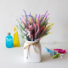 Load image into Gallery viewer, Skhek  1 Bundle Artificial Flowers Romantic Provence Lavender Plastic Wedding Decorative Vase For Home Decor Grain Christmas Fake Plant