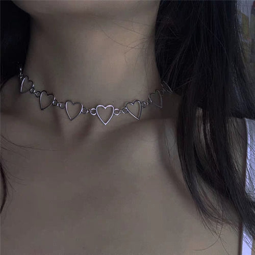 Emo Choker With Spikes Collar Man Leather Necklace Chain Jewelry On Th –  strappz