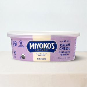Cinnamon Raisin, Plant Milk Cream Cheese - Miyoko's Creamery - Cream Cheese