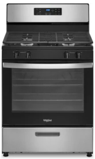 Whirlpool WFG320M0MS 30 Inch Freestanding Gas Range with 4 Sealed Burners