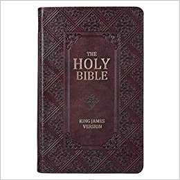 KJV Holy Giant Print Bible Standard Size, Dark Brown Faux