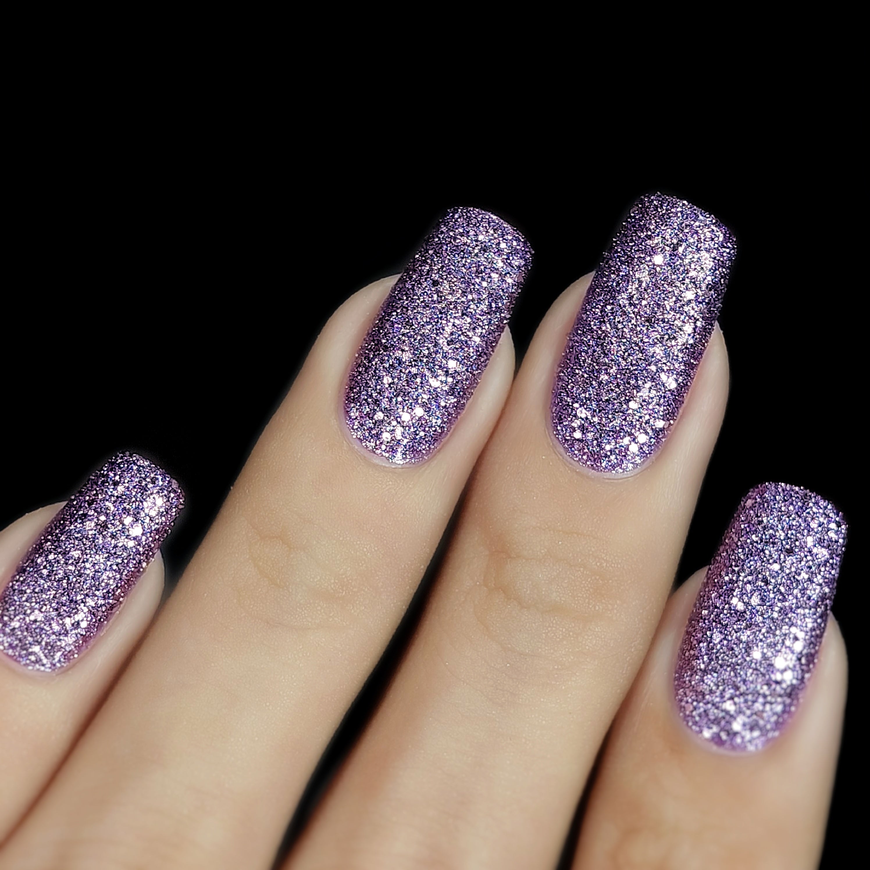 Amazon.com: Amethyst - dark purple glitter holographic nail polish by  Cupcake Polish : Handmade Products