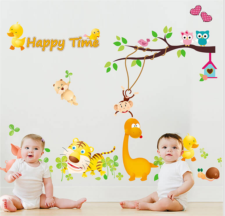 Happy time Duck wall decal